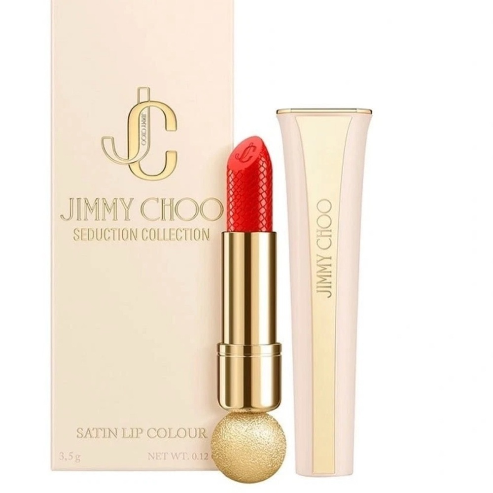 Jimmy Choo Seduction Collection Satin Lip Colour Lipstick - Coral Kiss 004❤️